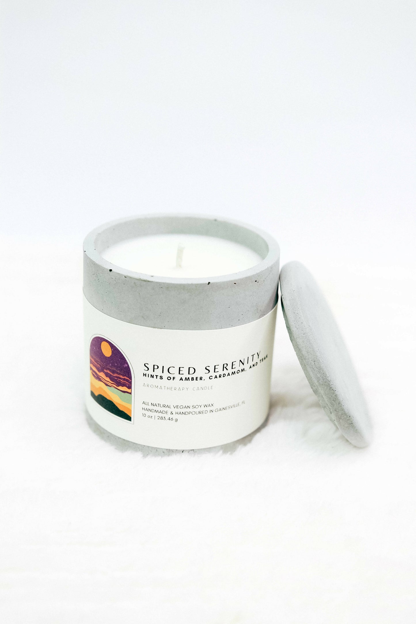 10oz Stone Candle - How Bazar - Omi Meji Apothecary