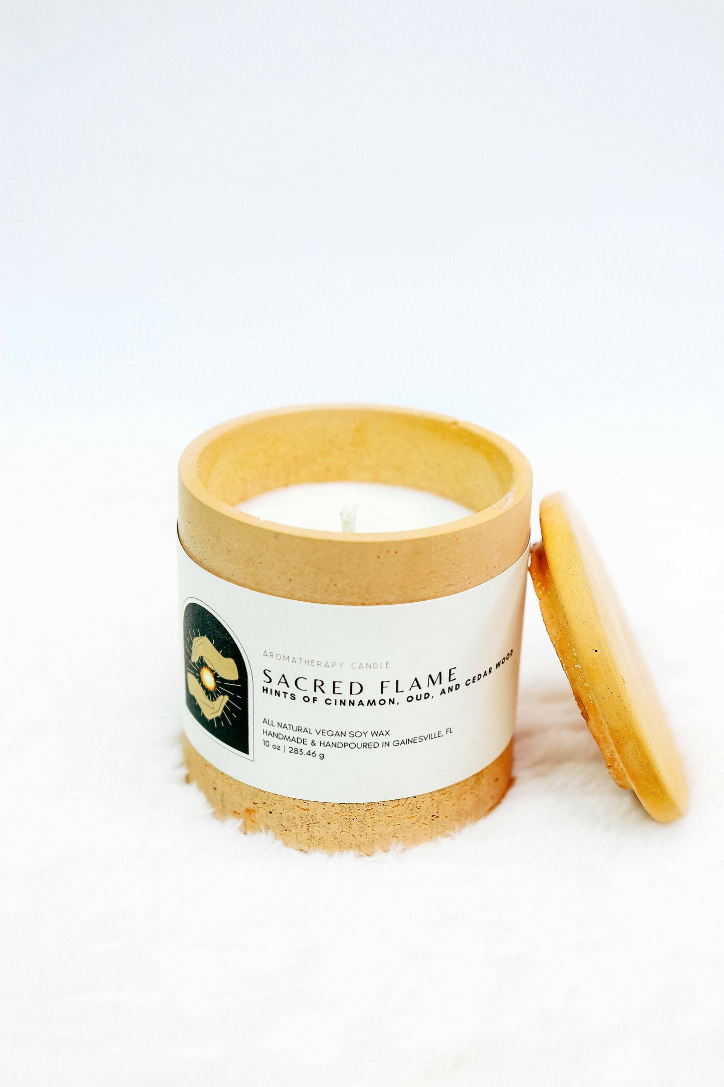 10oz Stone Candle - How Bazar - Omi Meji Apothecary