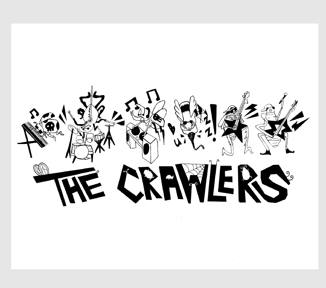 Bug Rock Band 'The Crawlers' - How Bazar - Johnny Nguyen Art