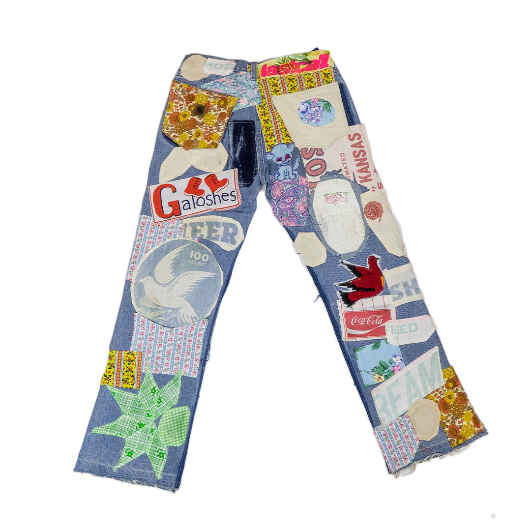Patchwork Denim Pants - How Bazar - Last Call