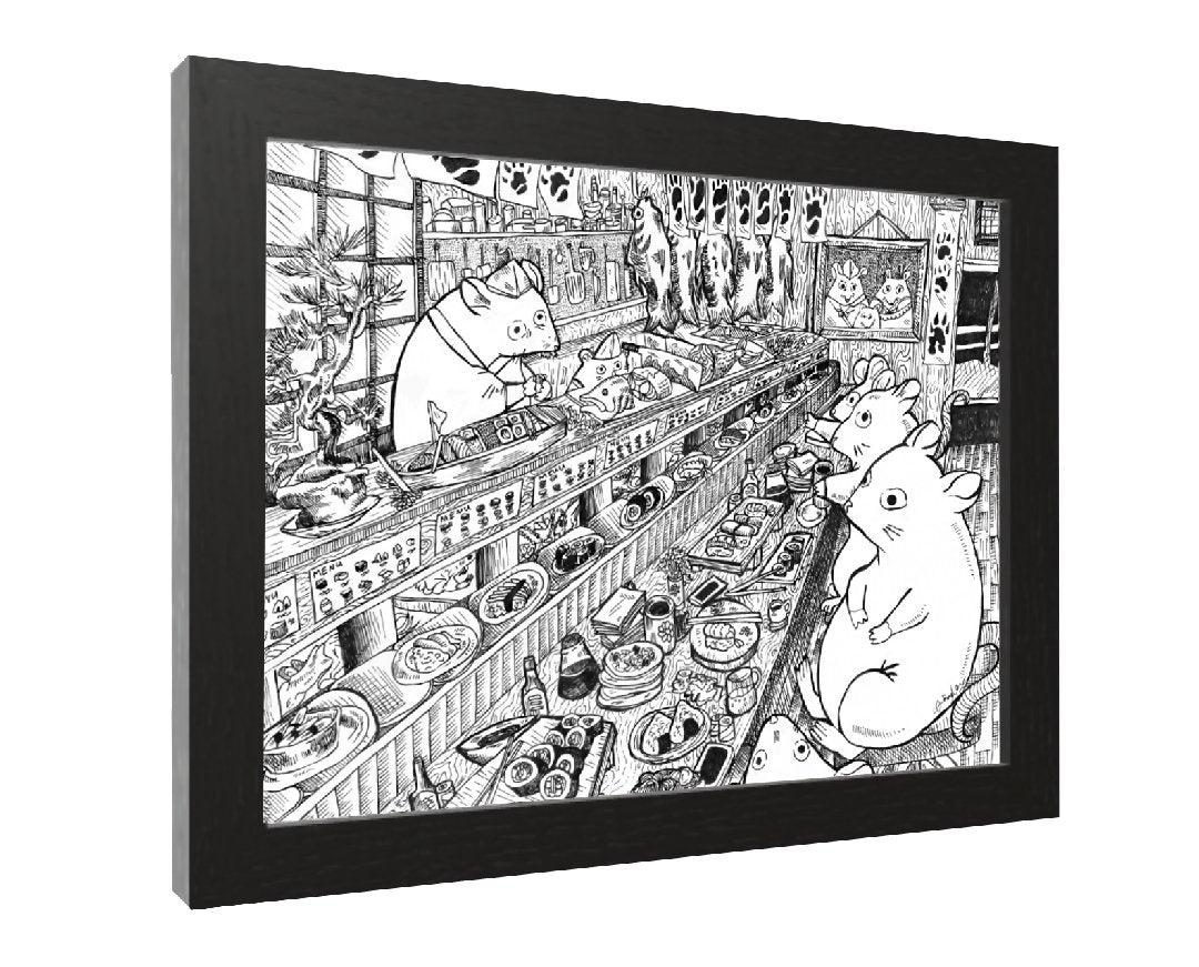 Rats Love Sushi - How Bazar - Johnny Nguyen Art