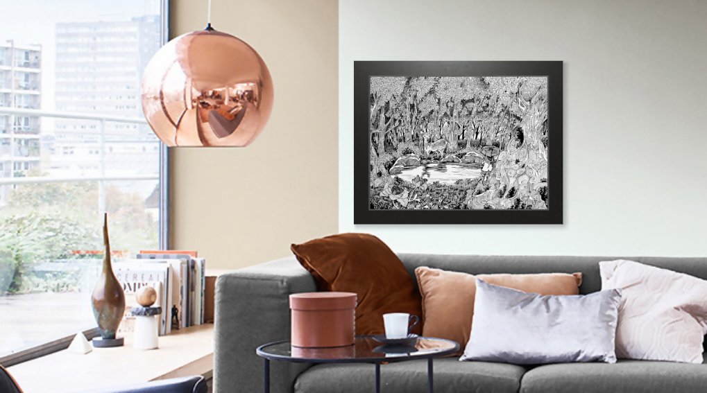 Spiraling into the Forest - How Bazar - Johnny Nguyen Art