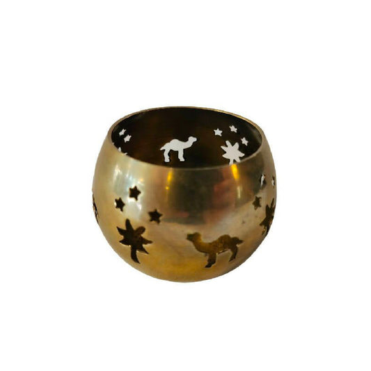 Brass Oasis Tealight Candle Holder
