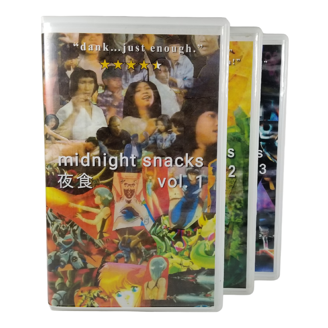 Midnight Snacks Vol. 1-3 VHS Set (2009-19) Video Mixtapes