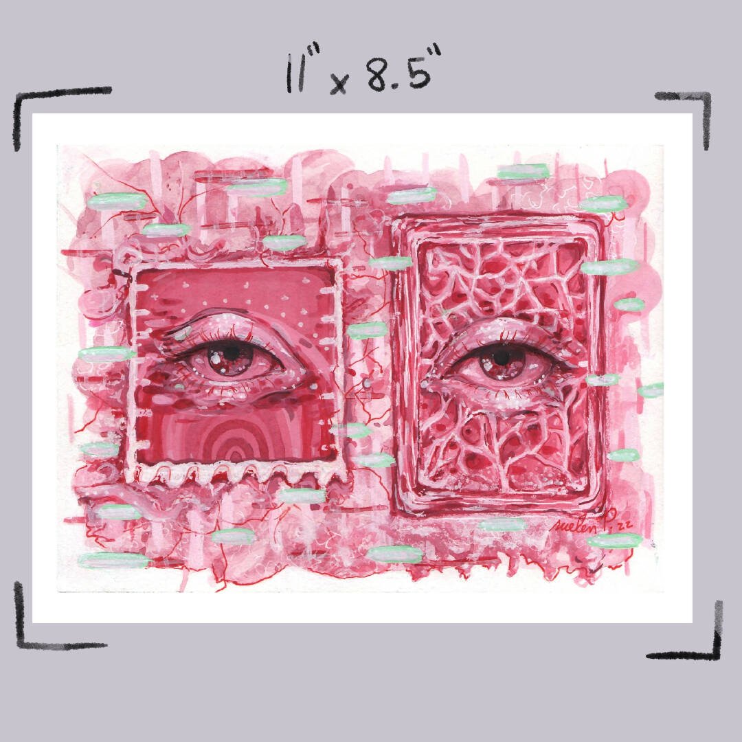 Pink&Green Eyes - How Bazar - suelen P. art