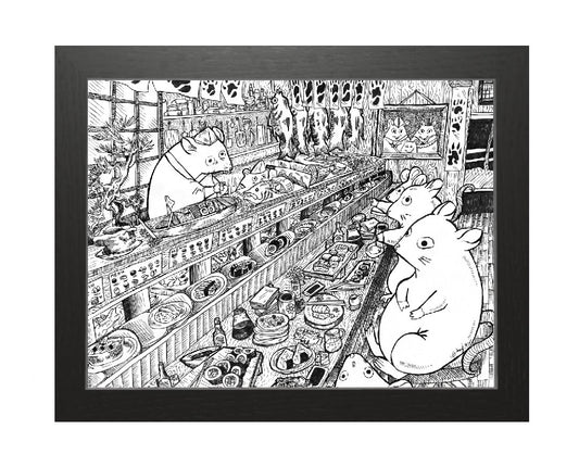 Rats Love Sushi - How Bazar - Johnny Nguyen Art